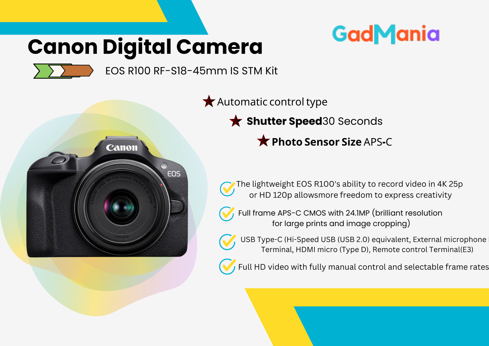 Canon Digital Camera EOS R100