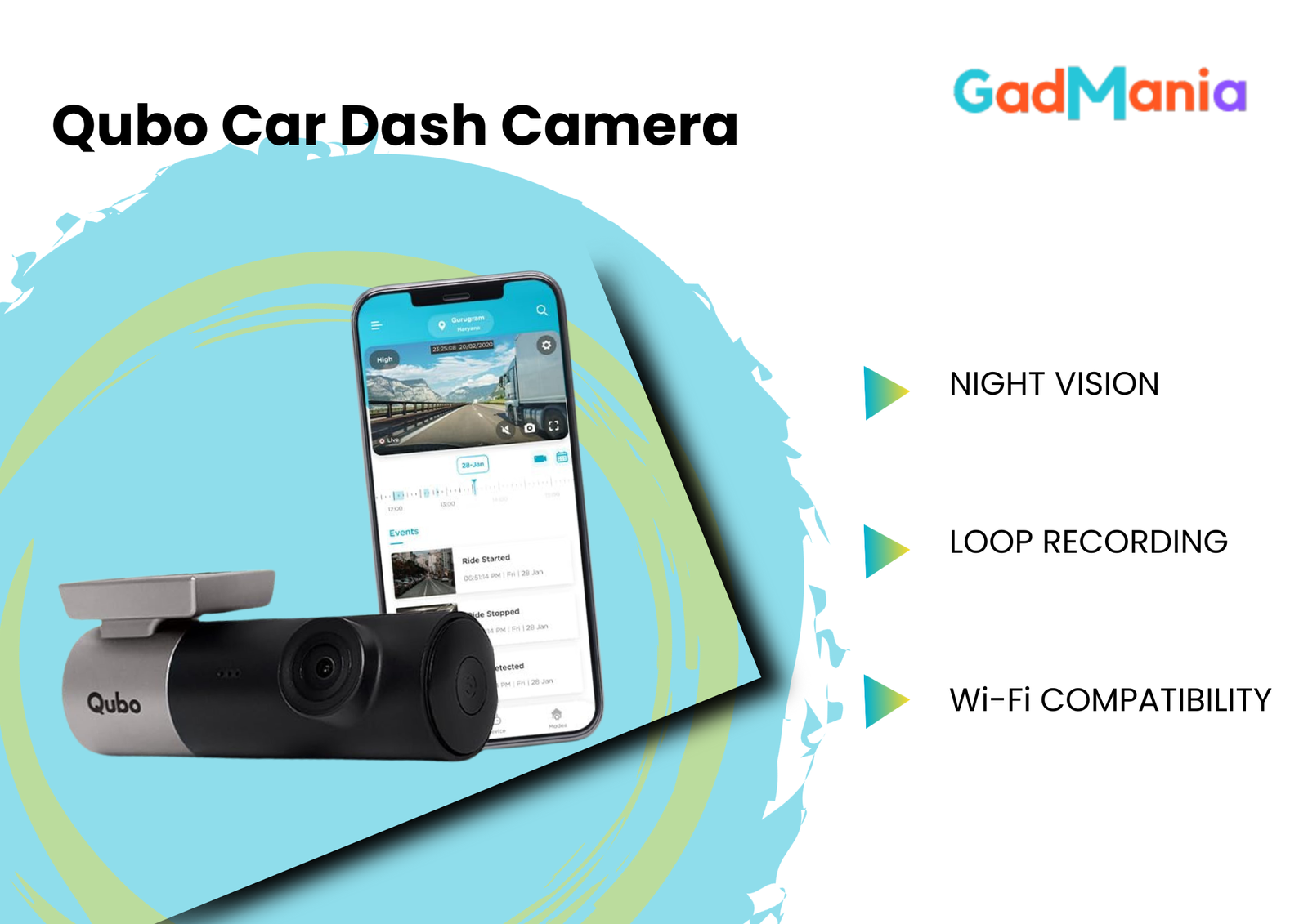Qubo Car Dash Camera