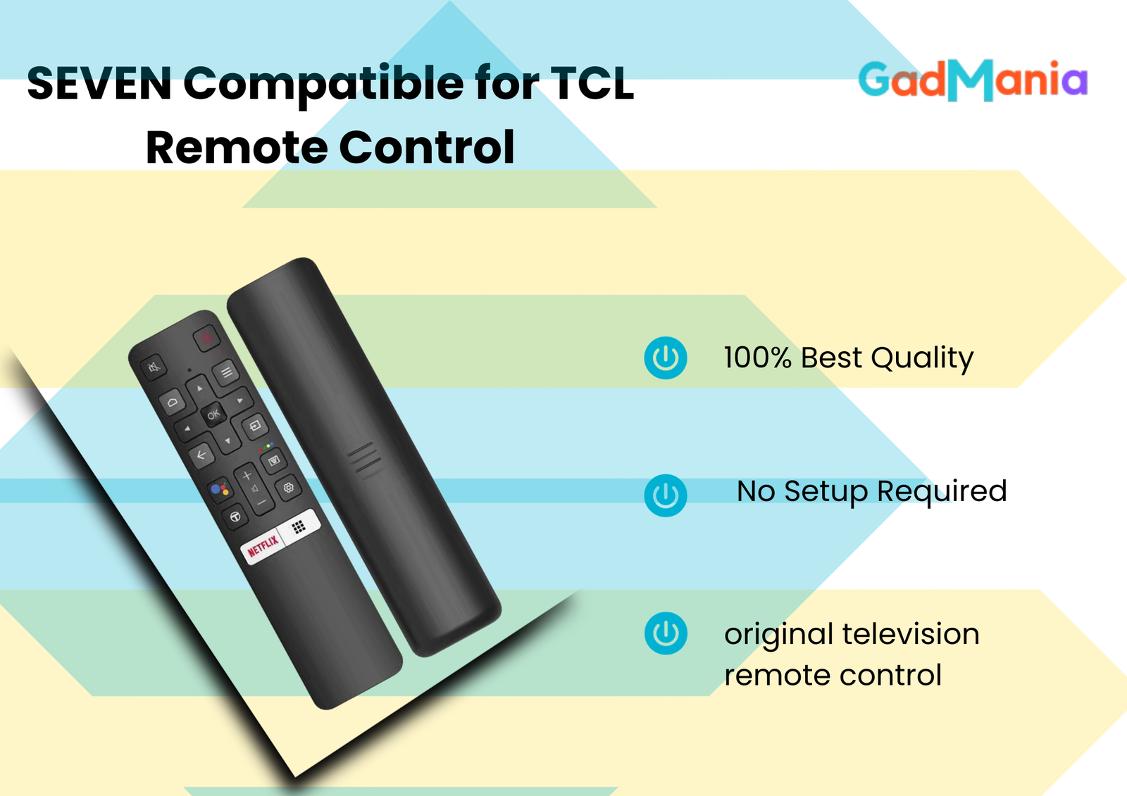 SEVEN Compatible for TCL Remote Control
